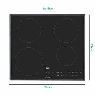 ZANUSSI 60CM GAS ON GLASS 4 BURNER GAS HOB ZGGN645K (949 640 809) RRP £228