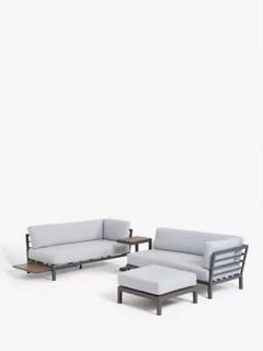 JOHN LEWIS PLATFORM MODULAR 4 SEATER GARDEN LOUNGING SET-GREY (003324492) RRP £1199