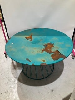 LARGE ROUND METAL TABLE