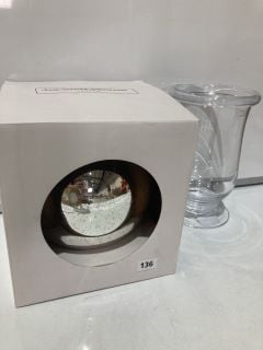 QTY OF THE WHITE COMPANY ITEMS TO INCLUDE ULTIMATE MERCURY ETCHED BAUBLE - SILVER - TOTAL RRP £120