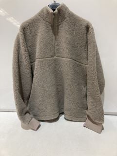 A QTY OF THE WHITE COMPANY CLOTHES TO INCLUDE MENS BORG HALF ZIP SWEATSHIRT EXTRA LARGE TAUPE TOTAL RRP £98