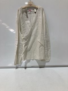 A QTY OF THE WHITE COMPANY CLOTHES TO INCLUDE EMBROIDERED COTTON BOHO BLOUSE 18 NATURAL TOTAL RRP £190