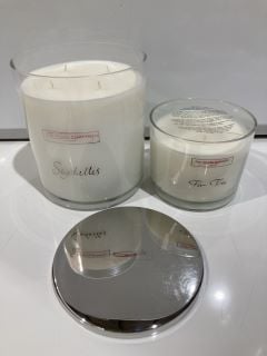 QTY OF THE WHITE COMPANY ITEMS TO INCLUDE SEYCHELLES INDULGENCE SCENTED CANDLE - TOTAL RRP £160