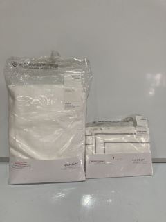 A QTY OF THE WHITE COMPANY ITEMS TO INCLUDE HIGHBURY OXFORD PILLOWCASE WHITE/SILVER STANDARD TOTAL RRP £398