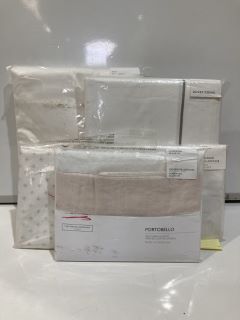 A QTY OF THE WHITE COMPANY ITEMS TO INCLUDE SANTORINI OXFORD PILLOWCASE WHITE EURO TOTAL RRP £696