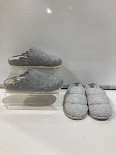 A QTY OF THE WHITE COMPANY ITEMS TO INCLUDE JERSEY DUVET SLIPPER 3-4 CLOUD MARL TOTAL RRP £108