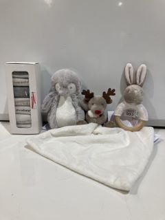 A QTY OF THE WHITE COMPANY ITEMS TO INCLUDE BONNIE BUNNY RATTLE MULTI ALL AGES TOTAL RRP £114