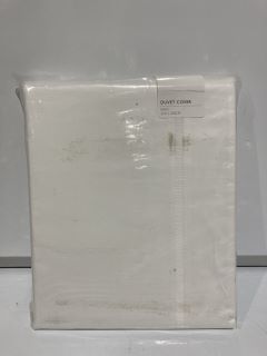 A QTY OF THE WHITE COMPANY ITEMS TO INCLUDE STANFORD GINGHAM DUVET COVER WHITE/NATURAL KING TOTAL RRP £355