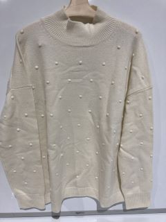 A QTY OF THE WHITE COMPANY ITEMS TO INCLUDE RIB ZIP THROUGH HOODIE WITH CASHMERE XL CLOUD MARL TOTAL RRP £344