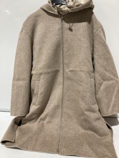 A QTY OF THE WHITE COMPANY ITEMS TO INCLUDE WOOL RICH DOUBLE FACE LUXE PARKA L CAMEL TOTAL RRP £399