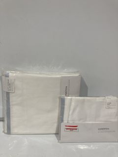 A QTY OF THE WHITE COMPANY ITEMS TO INCLUDE SOMERTON OXFORD SHAM PALE BLUE KING TOTAL RRP £114