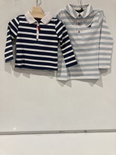 A QTY OF THE WHITE COMPANY ITEMS TO INCLUDE DINO EMBROIDERED STRIPED POLO TOP 3-4YR STRIPE TOTAL RRP £223