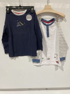 A QTY OF THE WHITE COMPANY ITEMS TO INCLUDE LOVE YOU RAINBOW SHORTIE 7-8YR WHITE TOTAL RRP £154