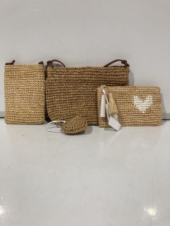 A QTY OF THE WHITE COMPANY ITEMS TO INCLUDE RAFFIA PHONE NECK POUCH ONE SIZE NATURAL TOTAL RRP £212