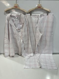 A QTY OF THE WHITE COMPANY ITEMS TO INCLUDE BRUSHED COTTON CHECKED PJ SET XL PINK TOTAL RRP £338