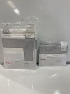 A QTY OF THE WHITE COMPANY ITEMS TO INCLUDE CAMBERLY OXFORD SHAM PAIR WHITE/SILVER SUPERKING TOTAL RRP £153