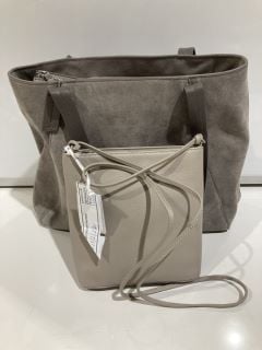 QTY OF THE WHITE COMPANY ITEMS TO INCLUDE SUEDE TOTE BAG - ONE SIZE - DARK GREY - TOTAL RRP £250