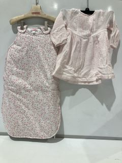 A QTY OF THE WHITE COMPANY ITEMS TO INCLUDE CRINKLE COTTON PINTUCK DRESS 9-12MTH PINK TOTAL RRP £128