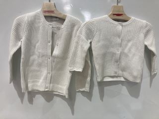 A QTY OF THE WHITE COMPANY ITEMS TO INCLUDE STRETCH DETAIL CARDIGAN - WHITE - 9-12M - TOTAL RRP £200