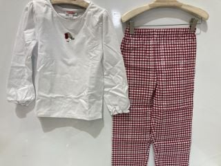 A QTY OF THE WHITE COMPANY ITEMS TO INCLUDE TRAIN PRINT PJ SET - GREY - 1-1.5 YEARS - TOTAL RRP £202