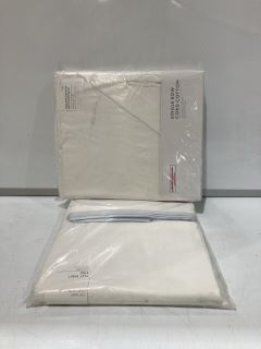 A QTY OF THE WHITE COMPANY ITEMS TO INCLUDE SINGLE ROW CORD FITTED SHEET & PILLOWCASE SET - QUEEN - TOTAL RRP £550