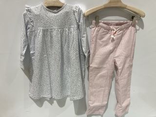 A QTY OF THE WHITE COMPANY ITEMS TO INCLUDE PINK STRIPE TROUSERS 3-4YR PINK TOTAL RRP £138