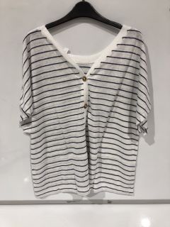 A QTY OF THE WHITE COMPANY ITEMS TO INCLUDE COTTON OPEN KNITTED SEQUIN TEE EXTRA LARGE TOTAL RRP £277