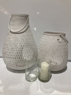 A QTY OF THE WHITE COMPANY ITEMS TO INCLUDE BASKET CANDLE HOLDER