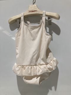 A QTY OF THE WHITE COMPANY ITEMS TO INCLUDE RECYCLED STRIPE BOW SWIMSUIT SIZE 3-4 YEARS PINK STRIPE TOTAL RRP £380