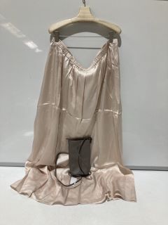 A QTY OF THE WHITE COMPANY ITEMS TO INCLUDE WASHED SATIN A-LINE SKIRT SIZE 18 PALE PINK TOTAL RRP £452