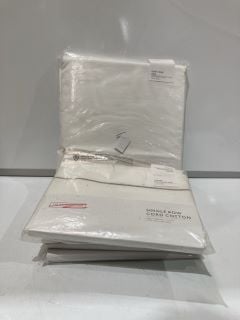 A QTY OF THE WHITE COMPANY ITEMS TO INCLUDE SINGLE ROW CORD COTTON OXFORDS PILLOW CASE PAIR TOTAL RRP £518