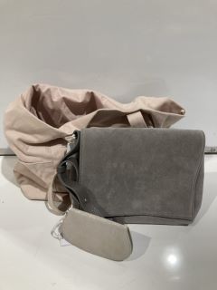 QTY OF THE WHITE COMPANY ITEMS TO INCLUDE SUEDE CROSSBODY BAG - ONE SIZE - DARK GREY - TOTAL RRP £315