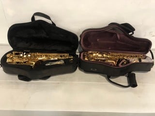 2X ALTO SAXOPHONES - GOLD TOTAL RRP £730