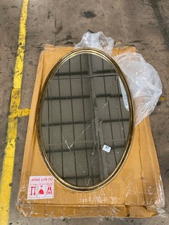 NKUKU OVAL MIRROR (DAMAGED)