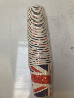 1 X BOX OF UNITON JACK PAPER CUPS