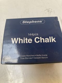 1 X BOX OF STEPHENS WHITE CHALK 144PCS