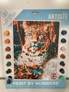 1 X BOX OF ASSORTED ITEMS INCLUDING ARTISTE PAINT BY NUMBERS