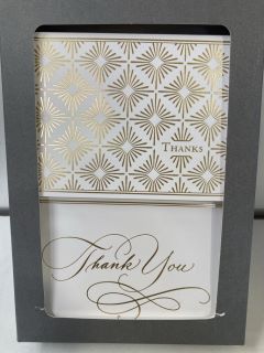 1 X BOX OF HALLMARK THANK YOU CARDS