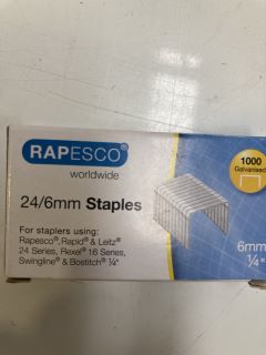 1 X BOX OF RAPESCO STAPLES