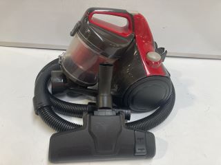 1 X ESSENTIALS CYLINDER BAGLESS VACUUM CLEANER RED & GREY (C700VC18)