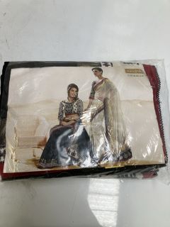 BOX OF ASSORTED CLOTHING ITEMS TO INCLUDE MANJULA SAREE