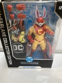 QTY OF DC MULTIVERSE CAPTAN CARROT MCFARLANE COLLECTOR EDITION