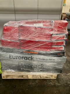 PALLET OF ITEMS TO INCLUDE UNIPART AIR FILTERS & ASSORTED ROOF RACKS FOR VARIOUS MODELS INCLUDING BMW 1 SERIES & VAUXHALL ASTRA