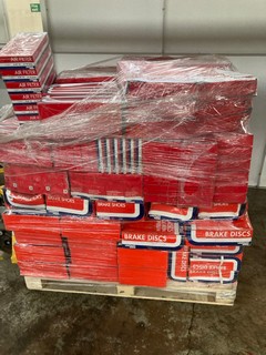 PALLET OF ITEMS TO INCLUDE UNIPART AIR FILTERS, UNIPART BRAKE DISCS & UNIPART BRAKE SHOES