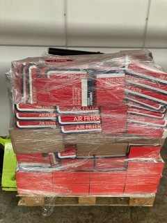 PALLET OF ITEMS TO INCLUDE UNIPART AIR FILTERS, UNIPART BRAKE DISCS & UNIPART BRAKE SHOES