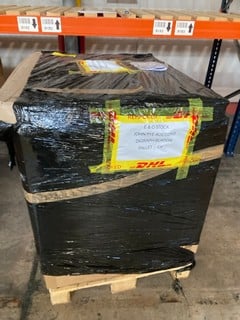 PALLET OF ITEMS TO INCLUDE SCANIA ALTERNATOR, BUSH REAR ANTI-ROLL BAR, FIFTH WHEEL REPAIR KIT AND CORDLESS INSPECTION LAMP 5W