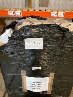 PALLET OF ITEMS TO INCLUDE SCANIA DECOR STRIP, DIGRAPH TRANSPORT TOILET CLEANER, ASSORTED BOLTS & ASSORTED AUTOMOTIVE CABLES