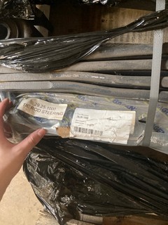 PALLET OF ITEMS TO INCLUDE VOLVO REAR 4 LEAF SPRING, VOLVO FRONT 6 LEAF SPRING & STEERING TIE ROD