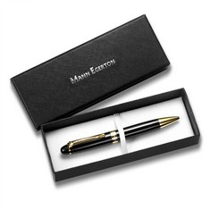 MANN EGERTON LUXURY PEN GOLD BLACK SKU:MEA001 RRP £70: LOCATION - A RACK