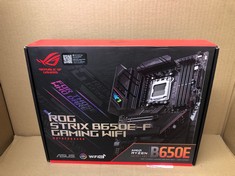 ASUS ROG STRIX B650E-F GAMING WIFI AMD RYZEN AM5 ATX MOTHERBOARD, 12 + 2 POWER STAGES, DDR5, THREE M.2 SLOTS, PCIE 5.0, WIFI 6E, 2.5G LAN, USB 3.2 GEN 2X2 TYPE-C PORT, AND AURA SYNC RGB.: LOCATION -